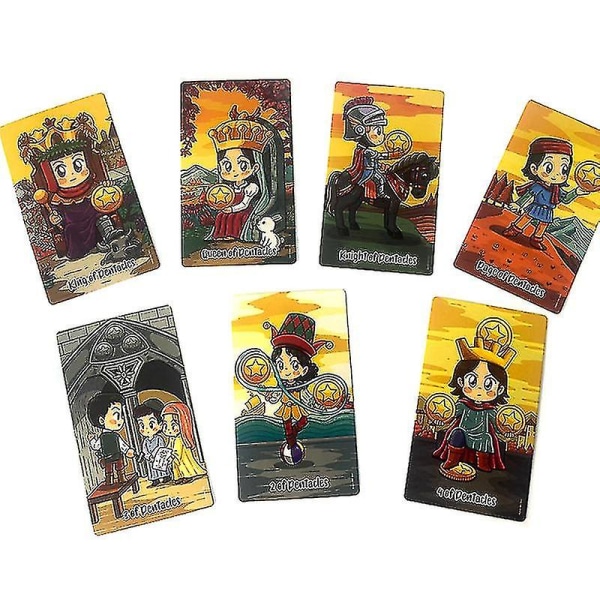12*7cm Høst Frøken Tarot Kort Profeti Spådom Deck Familie Fest Brettspill Shytmv