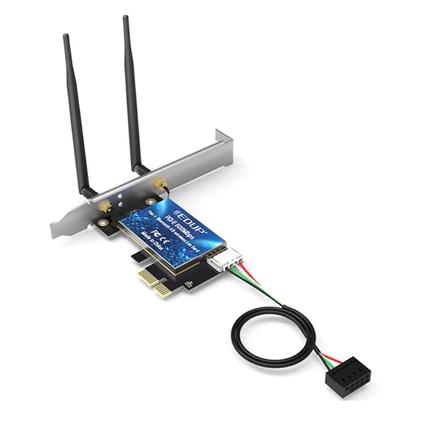 600 mbps Bt-kompatibel Pci-e Wi-fi-adapter Trådløst netværkskort til Windows 10