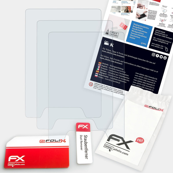 atFoliX 3x skyddsfolie kompatibel med Evolveo StrongPhone Z3 Displayskyddsfolie klar