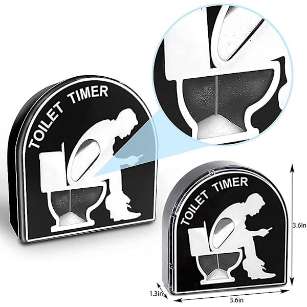 Toalett Timeglass, 5 minutters timeglass, Bad Timer, Morsomme trykk, Trendy Dekompresjonsdekorasjon,