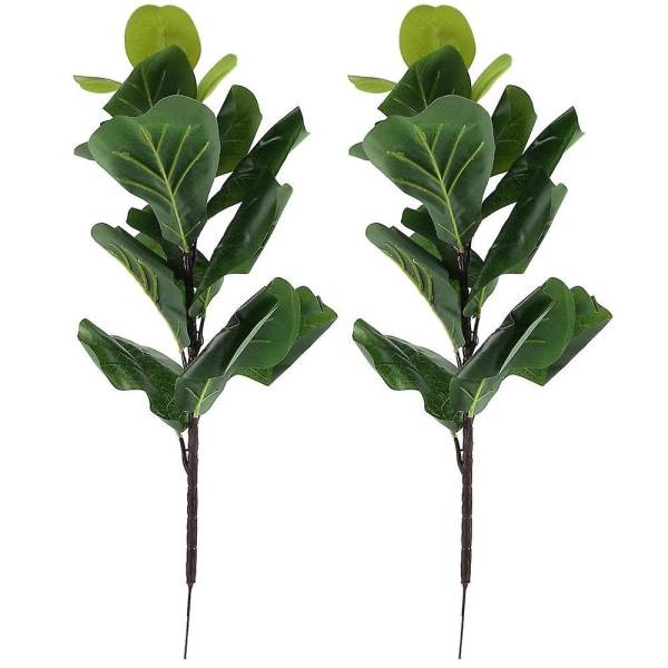 Kunstige planter Fiddle Leaf Fig Faux Ficus Kompatibel Vindueskasse Dekoration