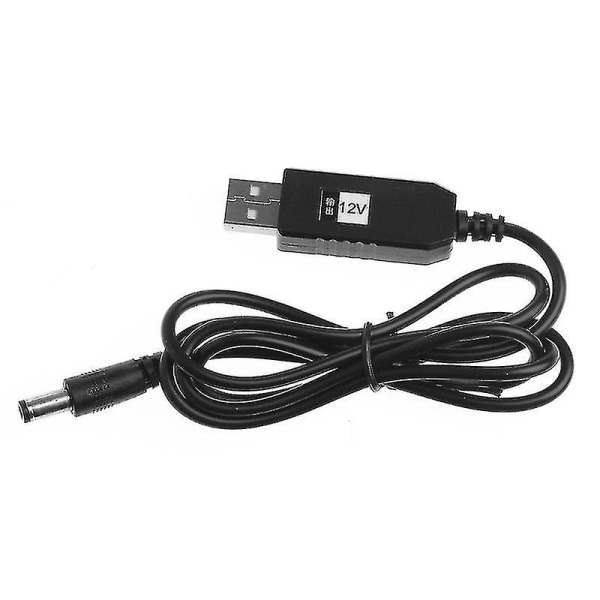 USB Dc 5v till likström 12v 2,1x5,5mm hane Step-up Converter Adapterkabel för router