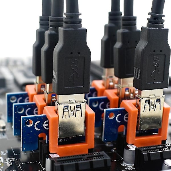 6 kpl Pci-e-nousukortin pidike Pystysuora kiinnityslukko Pcie 1x