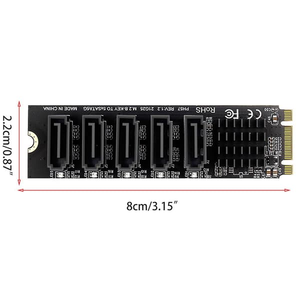 For M.2 B-key Sata til Sata3 kontrollerkort 6g intern adapterkonverter