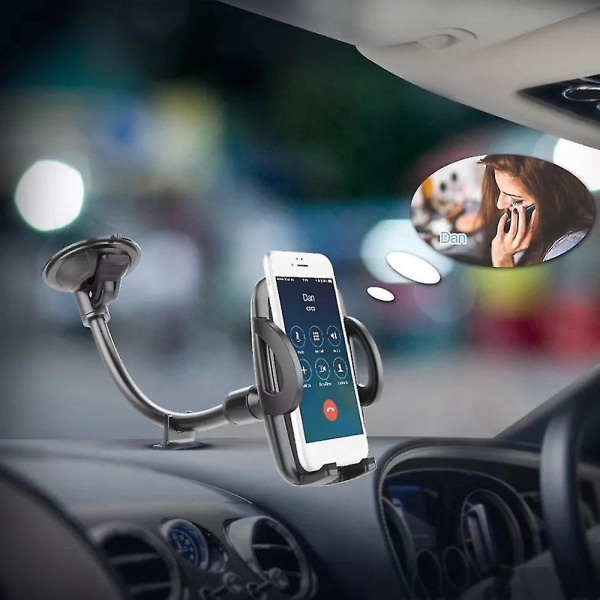 Flexibel biltelefonhållare Montering Vindruta Instrumentbräda Fönsterhållare Biltelefonhållare Universal