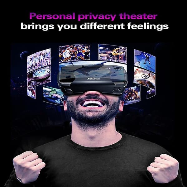 Vrg Pro 3D VR Briller Virtual Reality Fuld Skærm Visual Bredvinklet VR Briller Til