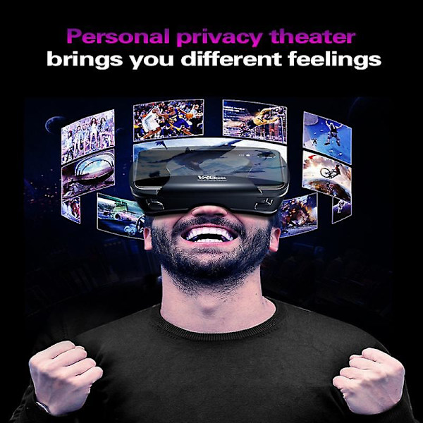 Vrg Pro 3D VR-lasit Virtual Reality Täysnäyttöinen Laajakulmainen VR-lasit