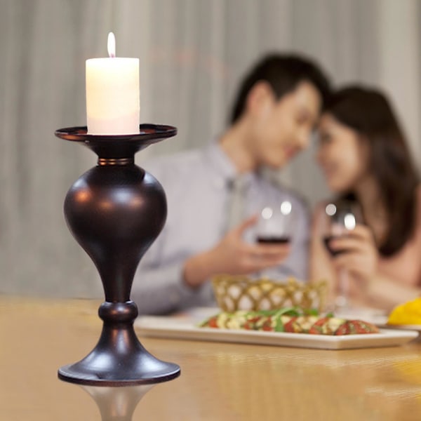 Retro kynttilänjalka Ystävänpäivä kodin sisustus ruokapöydän kynttilänjalka