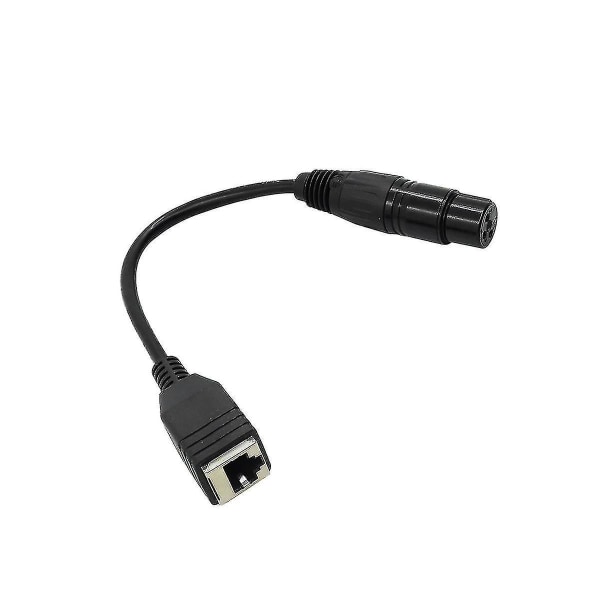 Adapterkonverter DMX-kabelforlengelseskabel XLR 3-pinners til RJ45-nettverkskontakt (hunn)