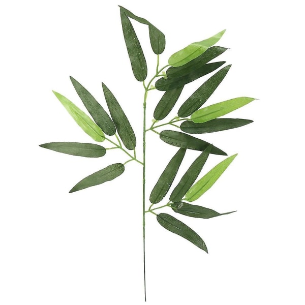 50 st Konstgjorda gröna bambublad falska gröna växter grönskande löv till fest på hotellkontoret