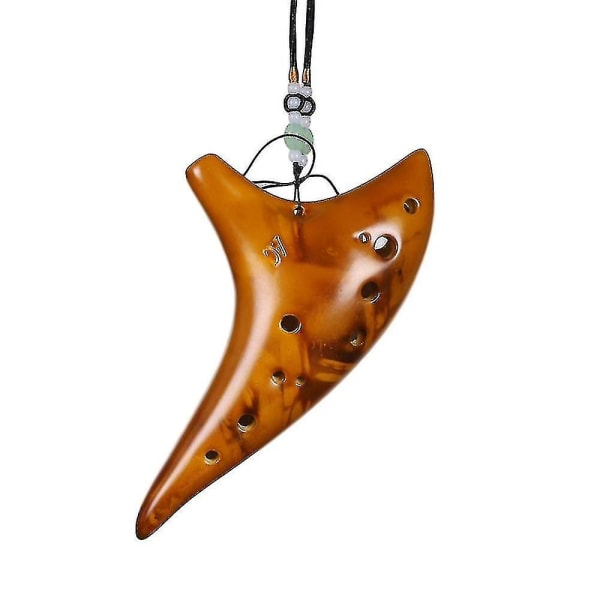 12 Hole Smoked Ocarina Submarine Style Music Lover Instrument Decor