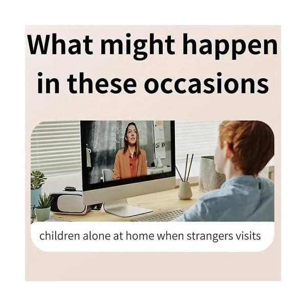Smart Wifi med Chime, trådlös fjärrkontroll, säkerhetsdörrring Intercom Camera Dörrövervakning