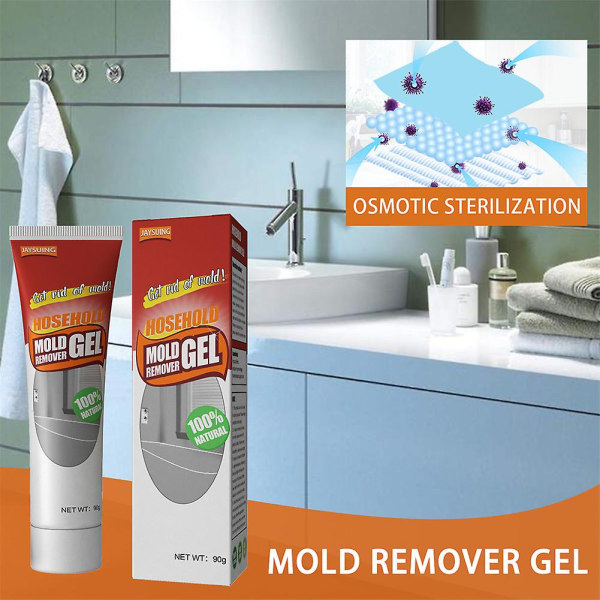 Mould Magic Remover Gel Formula Tubes Ympäristöystävälliset hanat Altaat Laastit Ikkunat 90g