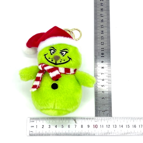 Suosittu Grinch-nukke Joulu Grinch -pehmolelu Joululahja Vihreä Karvainen Hirviönukke scarf grinch pendant