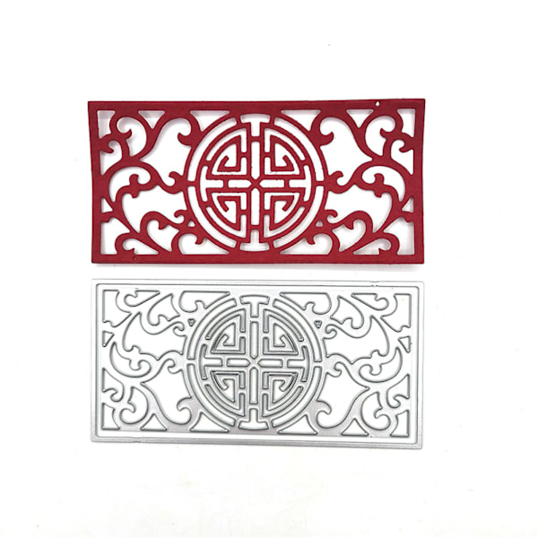 Symmetrisk blonderamme metal skæredør blad punch stencil prægnings skabelon