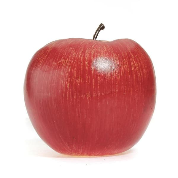 8 Store Kunstige Røde Epler - Dekorative Frukter