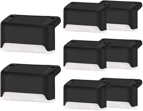 8-pack Solcellsbelysning för Utomhus, Trädgård, Staket, Trappor