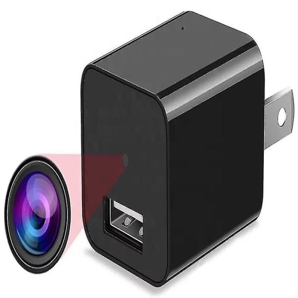 Spionkamera USB mobilladdare -1080p hd dold kamera, wifi trådlös väggkontakt USB laddare [rörelsedetektering, nätadapter, fjärrapplikationskon.