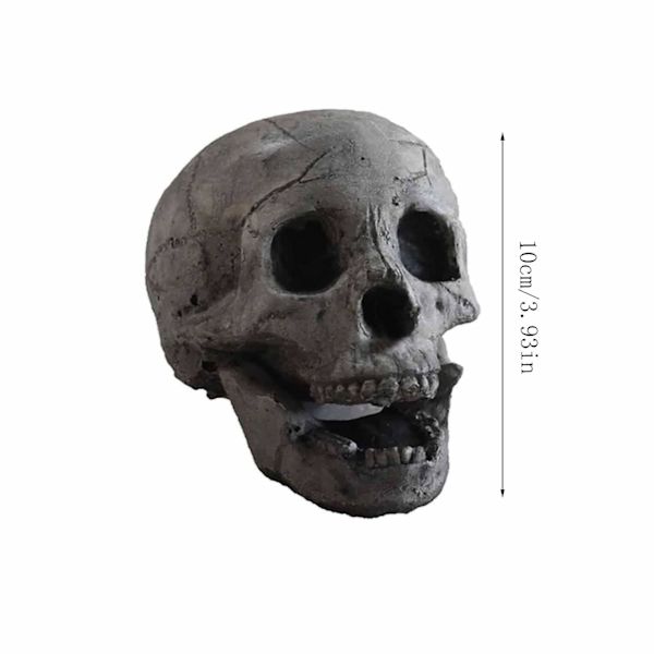 Gjenbrukbar skjelett flamme brannsikker harpiks for bål, peis, branngrop, halloween komfyr grill simulering hodeskalle rekvisitter