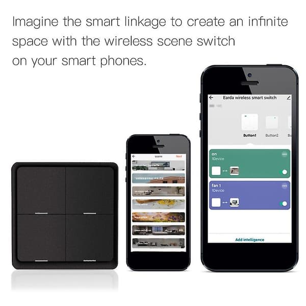 Tuya Zigbee Smart Scene Switch 4 Gang 12 Scene Smart Home Scene Switch