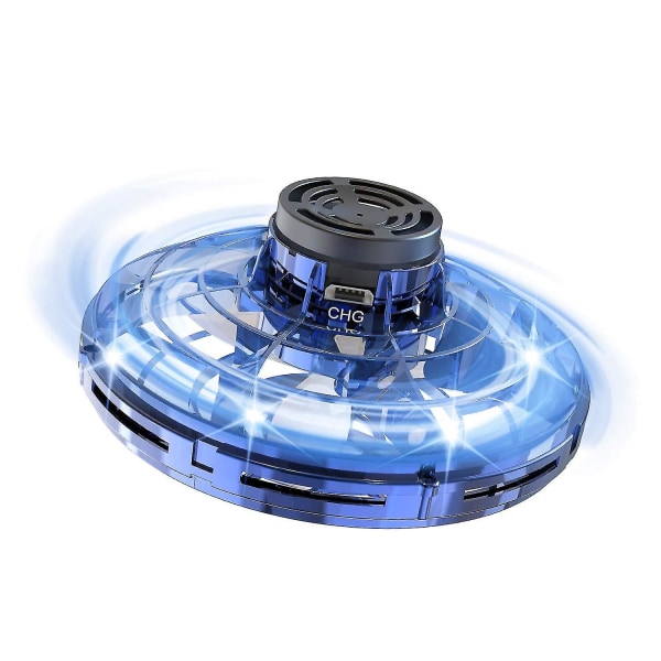 360 roterende liten flygende tallerken leketøy med blinkende LED-lys