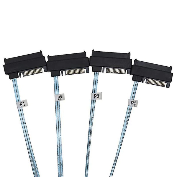 Mini Sas-36p Sff 8087 til 4 Sas 29p-kabel 15p Sata-harddiskkabel 1m
