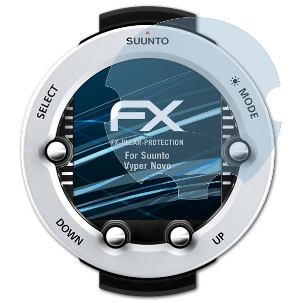 atFoliX 3x beskyttelsesfolie kompatibel med Suunto Vyper Novo Displaybeskyttelsesfolie klar
