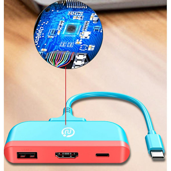 Tv Dock 3-i-1 Dockingstation Switch-dock Type C-til Hdmi-kompatibel Konverter