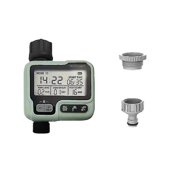 Irrigasjon Datamaskin Automatisk Hage Irrigasjonssystem Smart Kontroll Hage Irrigasjon Vanning Klokke, Regn Sensor Vanntett Manuell Kontroll Og 3 Sep