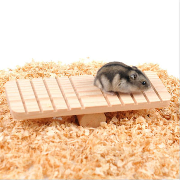 Kæledyrsbur Legetøj Sjovt Vippebræt Legetøj Kæledyr Hamster Træ Motionslegetøj Legetøj Kæledyr Legeplads Legetøj