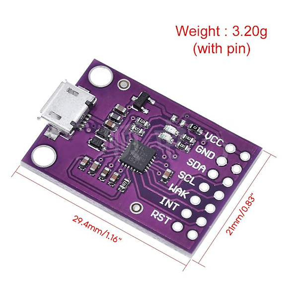 Mcu-2112 Cp2112 Debug-kortti Usb I2c-viestintämoduulin arviointikortti