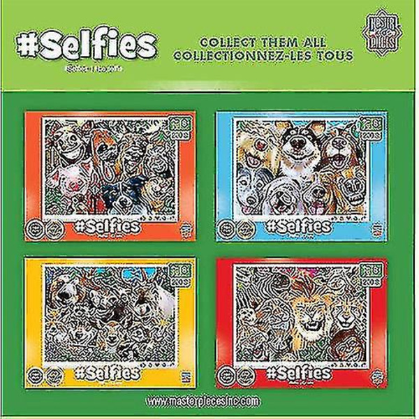 Masterpieces Puzzle Selfies -palapeli 4 kappaleen pakkaus (100 kpl).yt