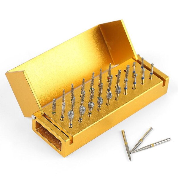 30 st Dental Diamond Burs Buffing Borr Dental Burs Hög Hastighet Handstycken Medium Tandläkare Verktyg