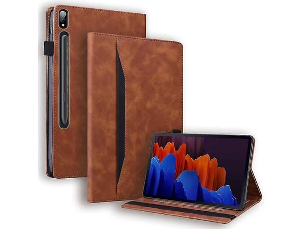 Etui til Samsung Galaxy Tab S7/Galaxy Tab S8 Brun