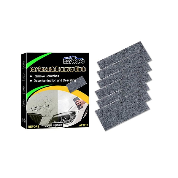 6 stk. Nano Sparkle Klud til Bilskrab - Nano Magic Klud Ridsefjernere