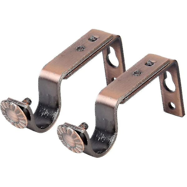 Säädettävä verhotangon pidike, 18-22mm, 2-pakkaus, punainen kupari