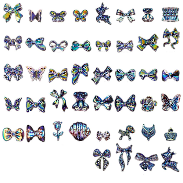 200 st Bågar Nail Art Charms Kristall Båge Dekaler Abl Båge Naglar Konst Smycken 1