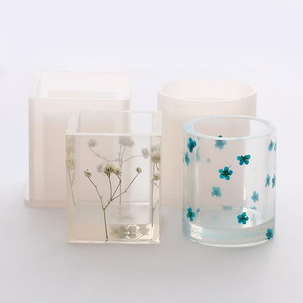 Blomkruka Silikonhartsformar Kaktusblomma Epoxihartsgjutformar Diy