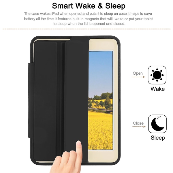Heavy Duty Shockproof Smart Cover Case Protector Stand til Ipad Mini 3 2 1 Grå