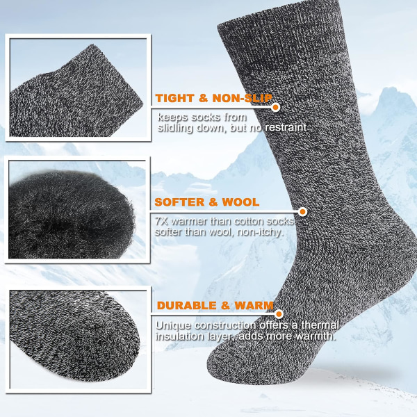 Par tykke, varme, polstrede sokker