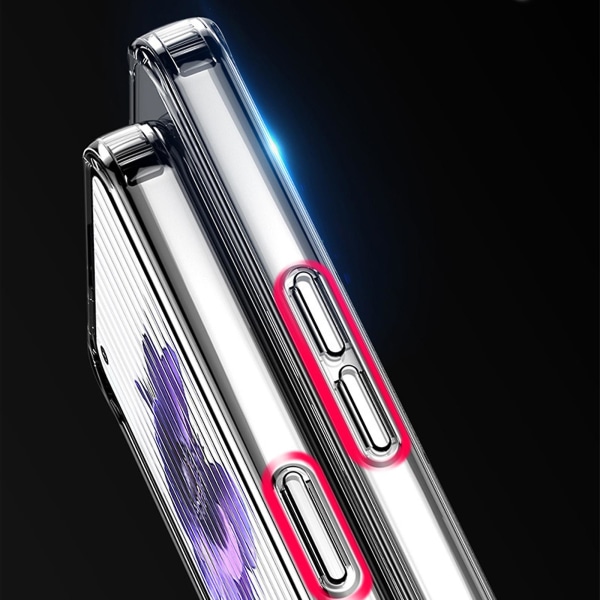 Kristallklart case kompatibelt med Nothing Phone 2, uppgraderad anti-gul hård dator + mjuk Tpu stötsäker cover