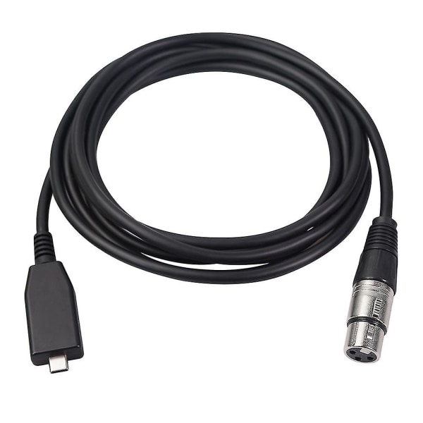 USB C till XLR-honkabel, USB C-mikrofonkabel typ C hane till XLR-honmikrofonlänk Studioljud C