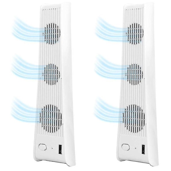 2 stk. Kjølevifte, Vert Kjøling For Ps5 Med 3-vifters Ekstern Usb Kjøler Spill Eksterne Tilbehør For Ps5 Digital Edition