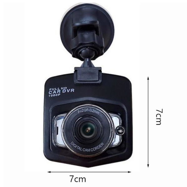 Oppgradert Dash Cam 1080p Dash Cam for bil Dashcam med Super Night Vision, innebygd G-sensor, sløyfeopptak, parkeringsmonitor og bevegelsesdeteksjon