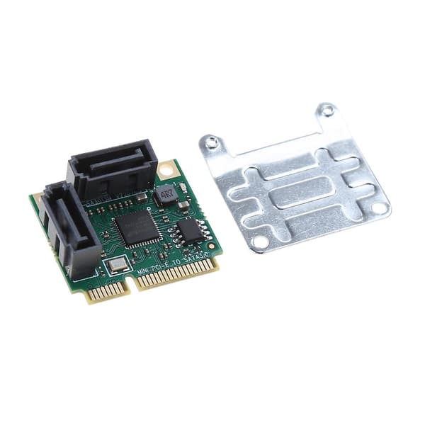Mini Pcie til Sata 3.0 Adapter Konverter 6gbps 2 Porte Sata3 Udvidelsesadapter