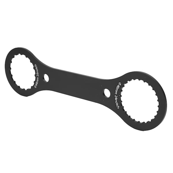 BB-nøgleværktøj til montering og afmontering af cykelbundbeslag - 16/24 hak, 44mm/46mm - Sort