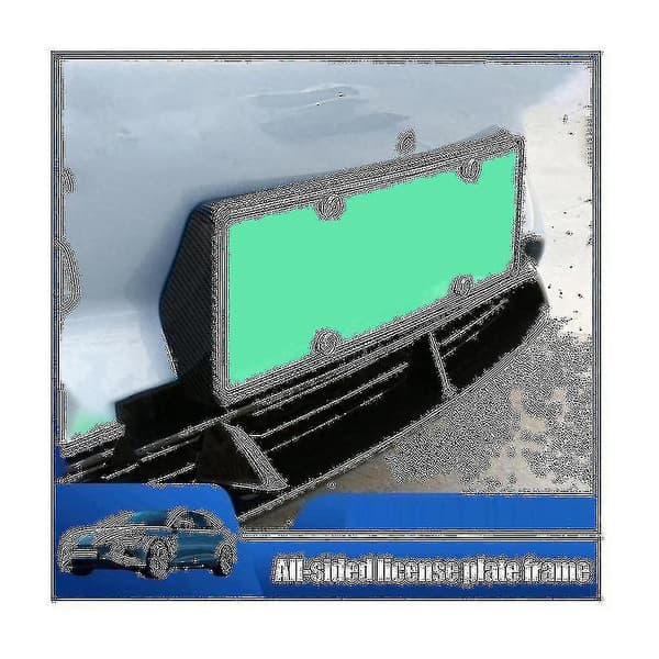 Nummerpladeholder til bil - Til Seal 2022 - ABS - Blank nummerplade (blank kulfiber)