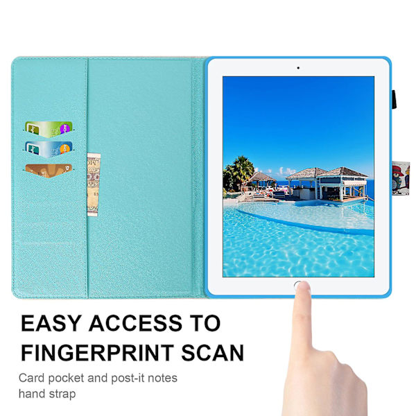 Fullt Skyddande Kortfack Stativ Smart Cover Case för iPad 234 Mini iPad 5:e 6:e