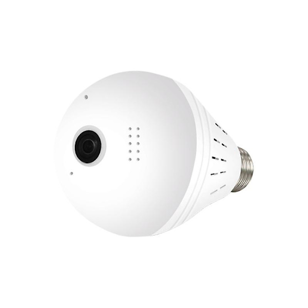 960p Wifi Panoramisk Kamera Glödlampa 360 Graders Fisheye Trådlös Hem Säkerhetsvideo Övervakning