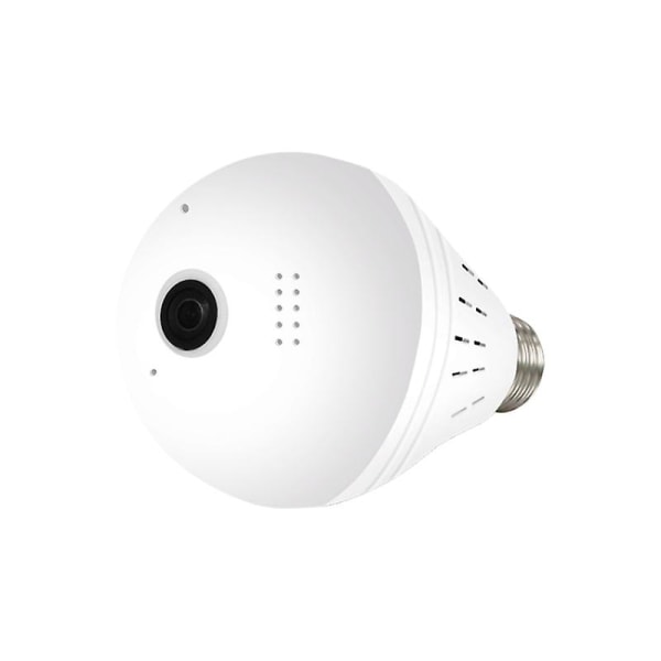 E27 LED-ljuskamera 960p trådlös panoramisk hemmasäkerhet Wifi Cctv Fisheye-lampa
